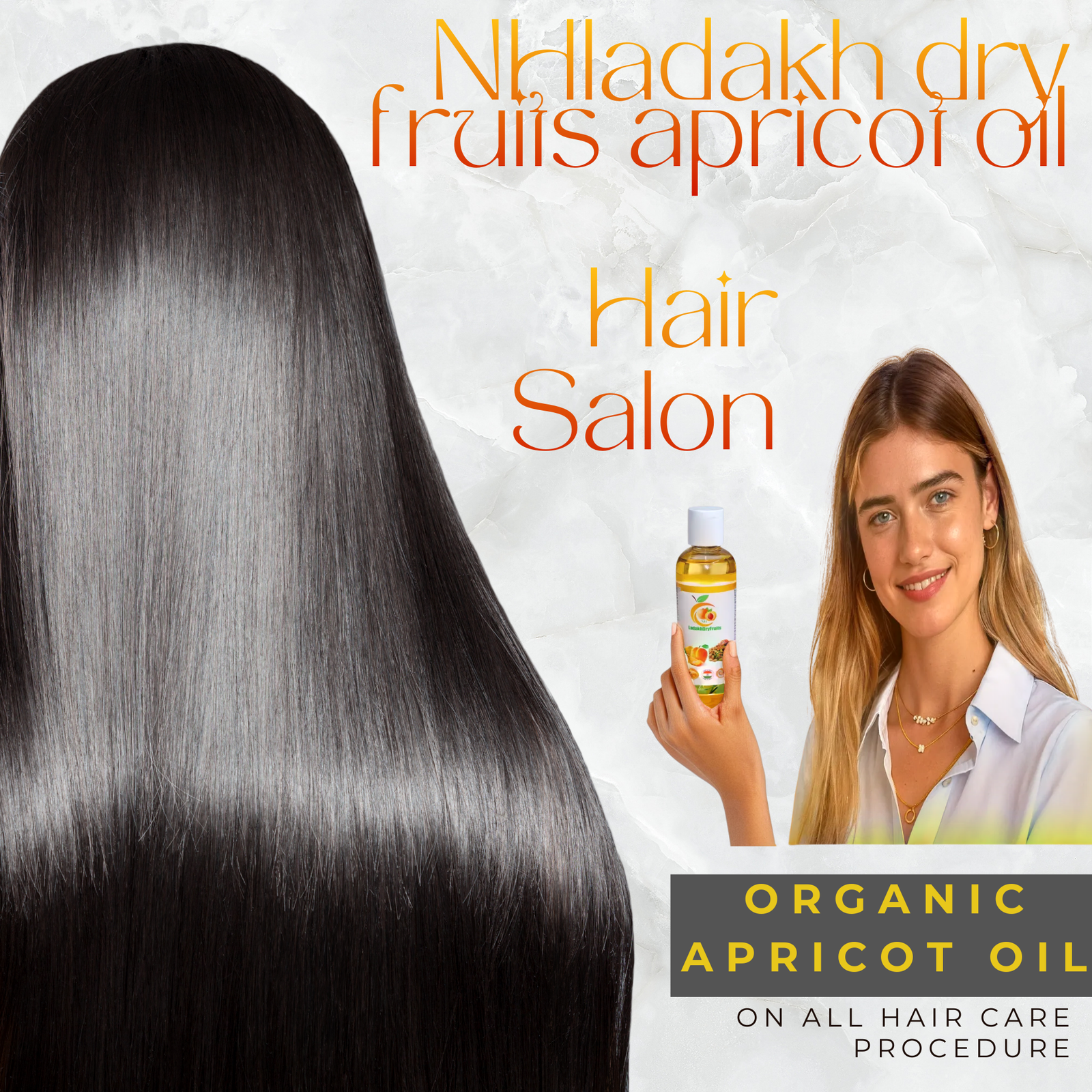 Ladakh Dry Fruits Organic Apricot Oil (Khubani Oil) – Cold Pressed | Skin, Hair & Massage | 100ml - Image 3